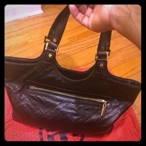 Tory Burch quilted bombe tote bag with dust bag